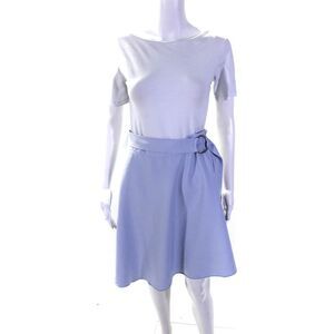NISSA Womens Light Blue Pleated Skirt Blue Size 4 13492668